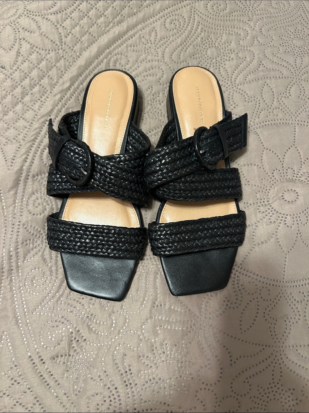 Anthropologie black sandals size 6 (36).